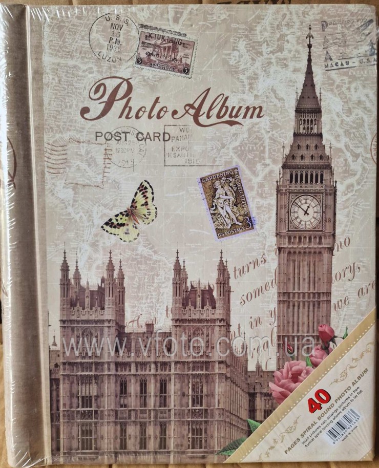 Фотоальбом 8002/8001 Европа 20магнит. листов 4вида 40шт/ящ 52v21-4 - 1