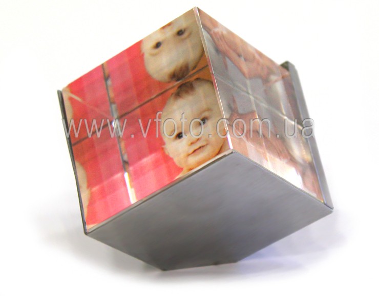 Фоторамка пластик кубик на грані маленький 6х6х6 (36шт/ящ) - 2