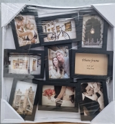 Фоторамка коллаж ZNSHY9909 9фото 10х15 бел/черн 24шт/ящ 54v5-35 - 1