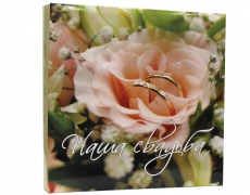 Фотоальбом Свадьба 20магніт.листів 28x31cm (рожева роза) 6шт/ящ - 4