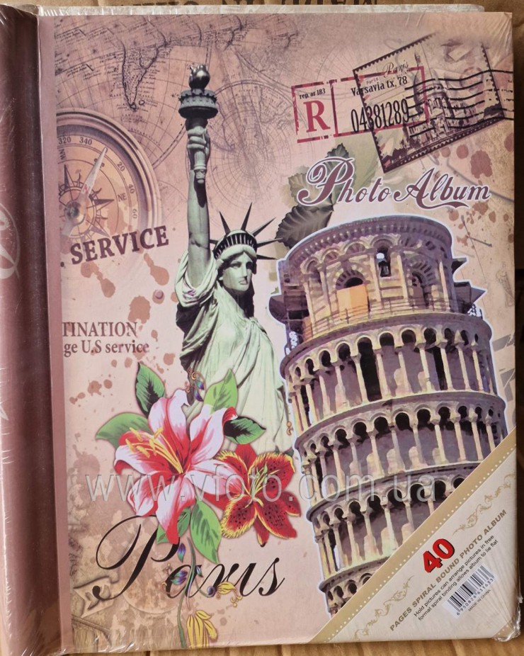 Фотоальбом 8002/8001 Европа 20магнит. листов 4вида 40шт/ящ 52v21-4