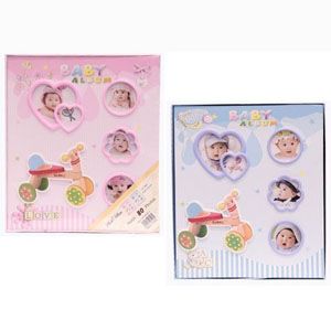 Фотоальбом 6208-1 Baby 80 фото 10*15см(2 вида) 48шт/ящ (голубой, розовый)