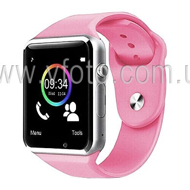 Smart Watch A1, Sim cart + камера, pink (8102)