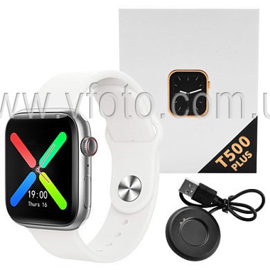Smart Watch T500 Plus, голосовой вызов, white (8129)