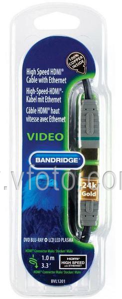 Кабель цифровой видео Bandridge Blue BVL1201 Кабель цифровой видео Bandridge Blue BVL1201
