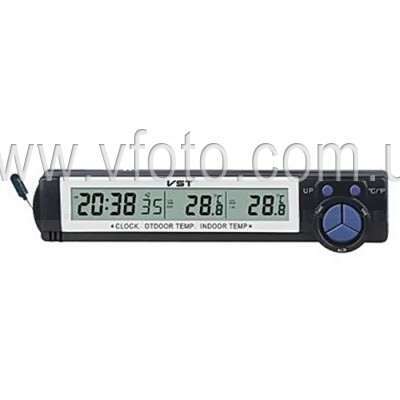Часы автомобильные VST 7043V (906)