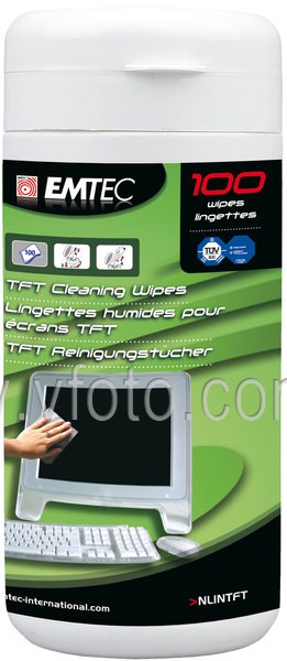 Чистящие салфетки Emtec TFT/LCD Cleaning Wipes (100 шт.)