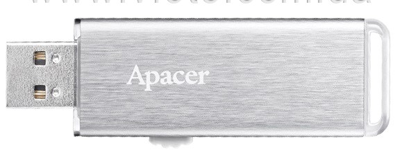 Flash Drive Apacer AH33A 32GB (AP32GAH33AS-1) Silver (6500603)