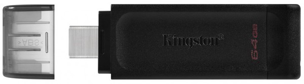 Flash Drive Kingston DT70 64GB, Type-C, USB 3.2 (6579617)