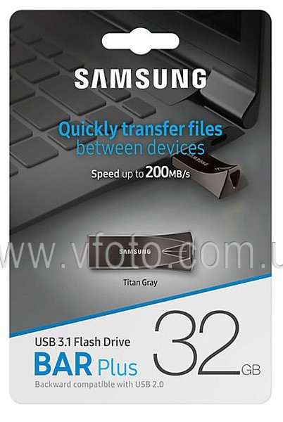 Flash Drive Samsung Bar Plus 32GB (MUF-32BE4/APC) Black (6397170)