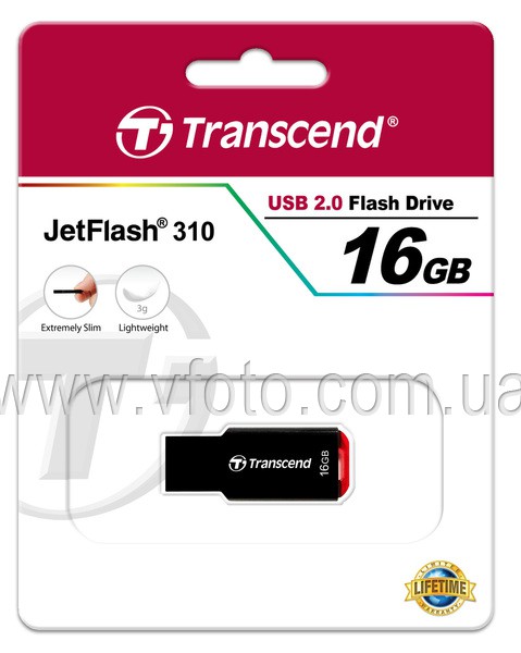Flash Drive Transcend JetFlash 310 16GB (TS16GJF310) (6236506)