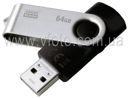 Flash Drives Goodram Goodram Twister 64GB (UTS2-0640K0R11) (6291350)