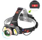 Фонарь на лоб Police RJ-5300-T6+2COB, 2х18650, ЗУ 220V/12V, signal light, zoom, комплект Фонарь на лоб Police RJ-5300-T6+2COB, 2х18650, ЗУ 220V/12V, signal light, zoom, комплект