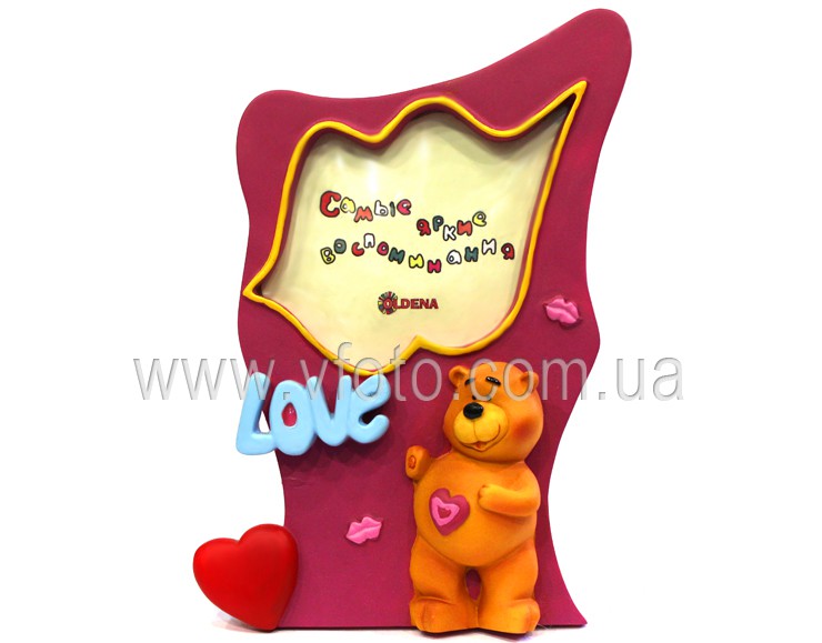 Фоторамка керамика 3DL-B мишка LOVE