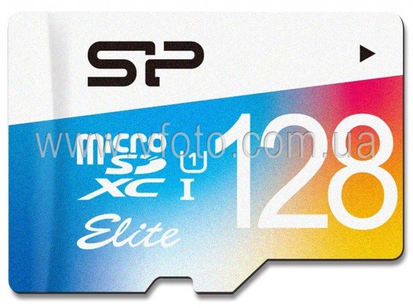 Карта памяти Silicon Power microSDHC 128GB UHS-I Elite Color (SP128GBSTXBU1V20) (6440916)