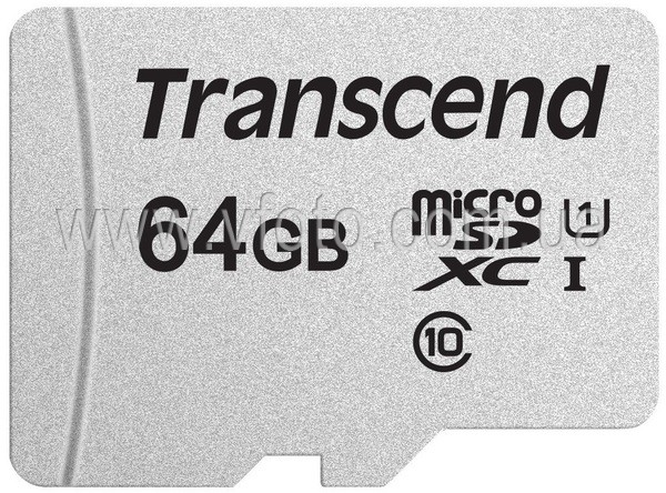 Карта памяти Transcend microSDXC 64GB UHS-I U1 (TS64GUSD300S) (6398420)