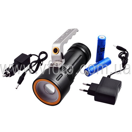 Фонарь Poliсe переносной 12V T801-9 -15 000W XPE, 2ак 18650, zoom