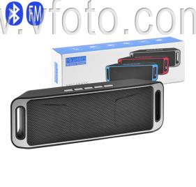 Bluetooth-колонка SC-208 c функцией speakerphone, радио, black (7808)