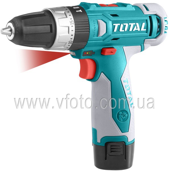 Шуруповерт TOTAL TIDLI228120 ударный 12V, Li-Ion, 2акк, сумка (6371606) Шуруповерт TOTAL TIDLI228120 ударный 12V, Li-Ion, 2акк, сумка (6371606)