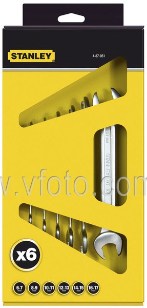 Набор ключей рожковых STANLEY MaxiDrive Plus 4-87-051 (6227060)