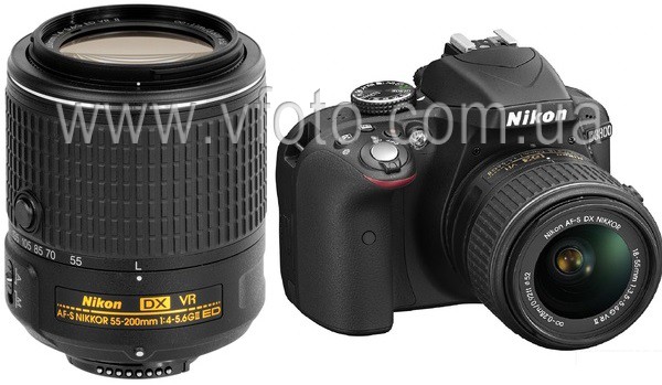 Цифровая зеркальная фотокамера Nikon D3300 Kit 18-55VR II + 55-200VR II (6244573)