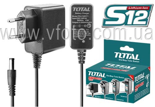 Зарядное устройство для шуруповертов TOTAL TCLI12071 12В (6532371)