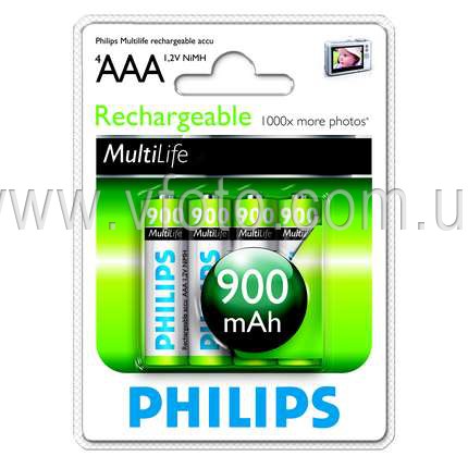 Аккумулятор Philips R03 (900mAh)