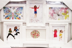 Фоторамка коллаж ZY-135 6фото бел 24шт/ящ 54v3-9