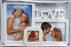 Фоторамка коллаж YW-005 Love 3фото 10х15 бел/красная 72шт/ящ 51v5-29