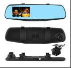 Автомобильный видеорегистратор-зеркало L-9004, LCD 3.5'', 2 камеры, 1080P Full HD (7990)