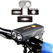 Велофонарь BC25Pro-2XPE ULTRA LIGHT, Power Bank, ipx6 Waterproof, анти разряд, аккум., ЗУ micro USB (8068)