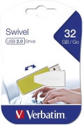 Flash Drive Verbatim USB Drive 32GB Store'N'Go Swivel Green (49815) (6156039)