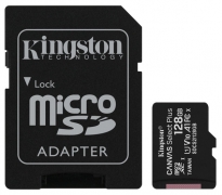Карта памяти Kingston microSDHC 128GB Canvas Select+ A1 (W100/W85) + SD адаптер (6519923)