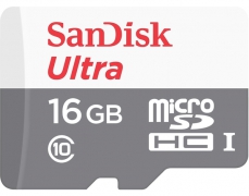 Карта памяти Sandisk microSDHC 16GB Ultra Class 10 UHS-I 48MB/s + SD (6314394)