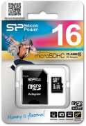 Карта памяти Silicon Power microSDHC 16 GB Class 10 (+ adapter) (5816632)