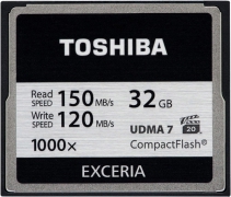 Карта памяти Toshiba Compact Flash 32 Gb 1000x (R150, W120MB/s) (6301292)