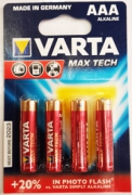 Батарейка Varta MAX TECH LR03