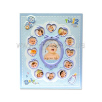 Фотоальбом 6013 240фото 10х15см Baby анкета на русском 2вида 51v1-6