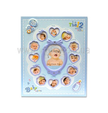 Фотоальбом 6013 240фото 10х15см Baby анкета російською 2вида 51v1-6