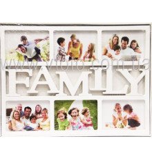 Фоторамка колаж YY809FA Family 6фото 10х15 біл 18шт/ящ 55v2-26