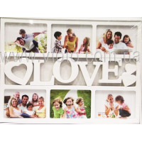 Фоторамка коллаж YY809LO LOVE 6фото 10х15 бел 18шт/ящ 55v2-25