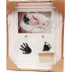 Фоторамка коллаж AM874 Baby 1фото 10*15 в комплекте губка с красителем бел/роз/синий 36шт/ящ 53v9-13 есть ножка и подвес