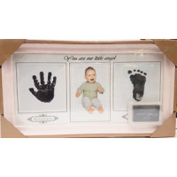 Фоторамка коллаж AM8732 Baby 1фото 10*15 в комплекте губка с красителем бел/роз/синий 36шт/ящ 53v9-14