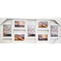 Фоторамка коллаж ZY-307 7ФОТО бел/бронза 12шт/ящ 55v10-29
