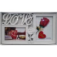 Фоторамка колаж EB176201 2фото Love біл 48шт/ящ 52v10-52