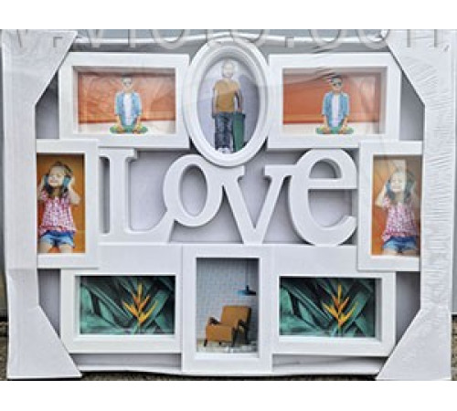 Фоторамка коллаж YD-125 Love 8фото 10x15 бел 12шт/ящ 41v8-13