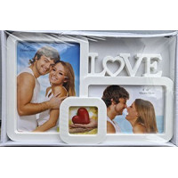 Фоторамка колаж YW-005 Love 3фото 10х15 білий/червона 72шт/ящ 51v5-29