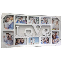 Фоторамка колаж JJ004-LOVE 10фото (13x18-4,10x15-6) біл. 12шт/ящ 54v6-19