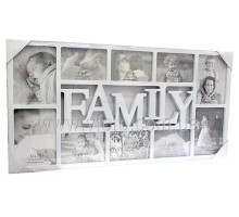 Фоторамка колаж A-101 FAMILY (13x18-4,10x15-6) біла 12шт/ящ 55v2-61