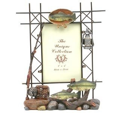 Фоторамка керамика Deluxe 11925 рыбалка 10х15см
